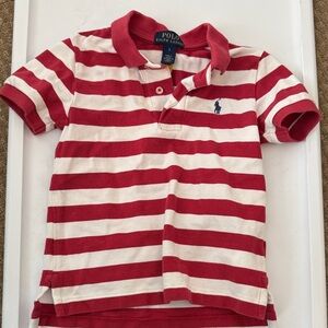 Polo by Ralph Lauren Kids Red and White Striped Polo